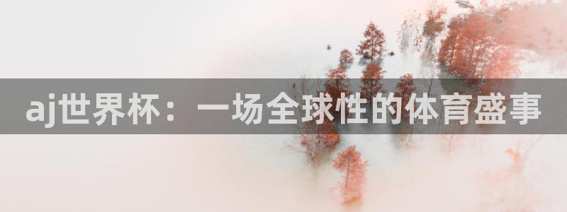 世界杯欧洲预选赛：aj世界杯：一场全球性的体育盛事
